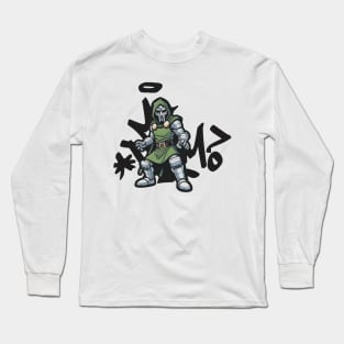 MF DOOM Mask and Logo Long Sleeve T-Shirt